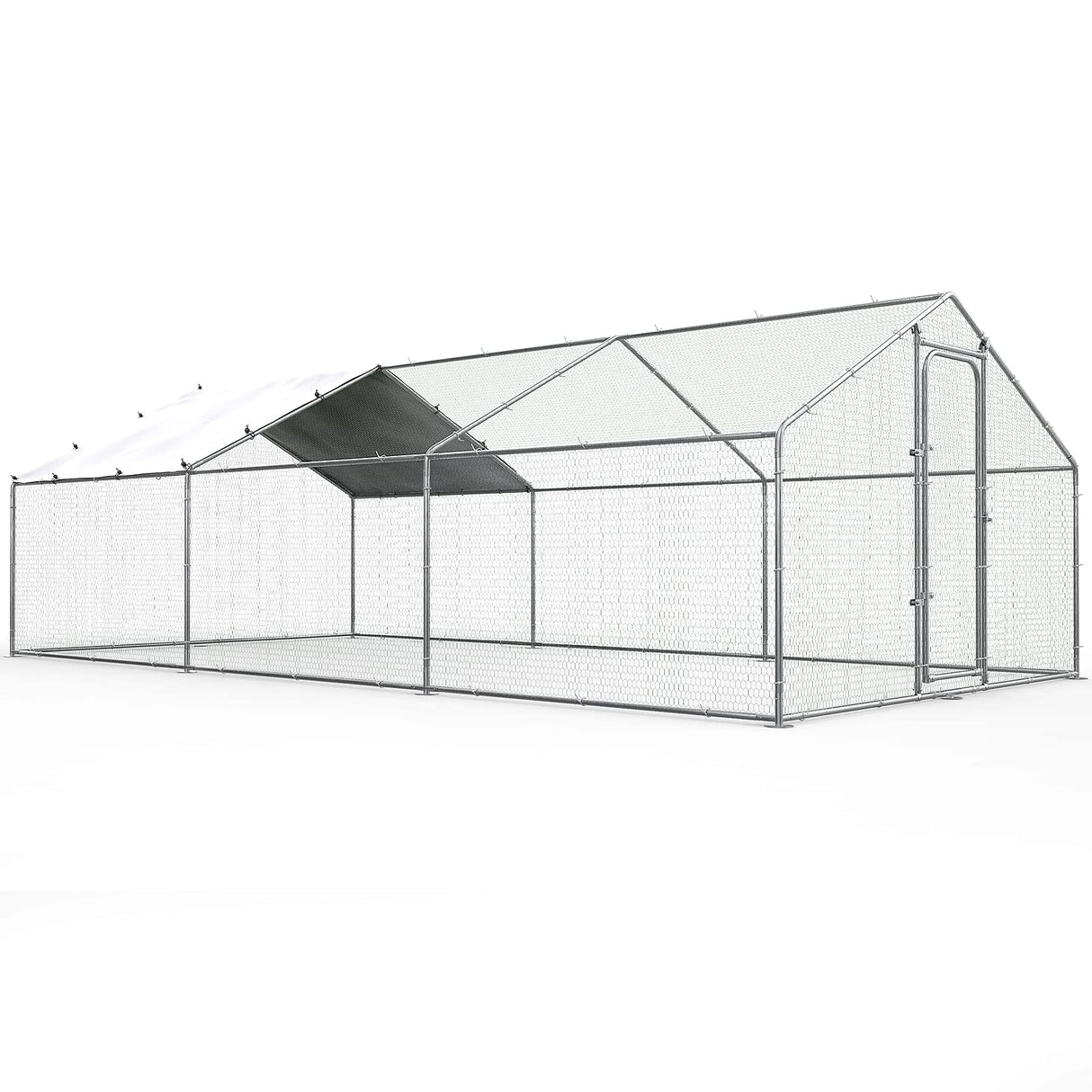SafeHaven Pro walk-in chicken coop with lockable galvanized door