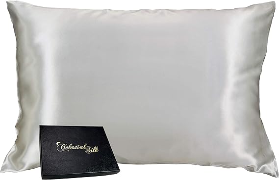 100% Pure Mulberry Silk Pillowcase Premium 25 Momme for Hair and Skin