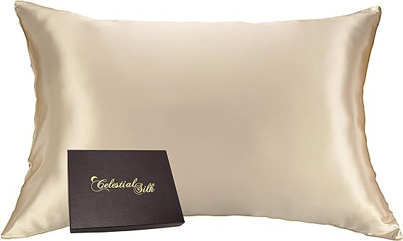 100% Pure Mulberry Silk Pillowcase Premium 25 Momme for Hair and Skin
