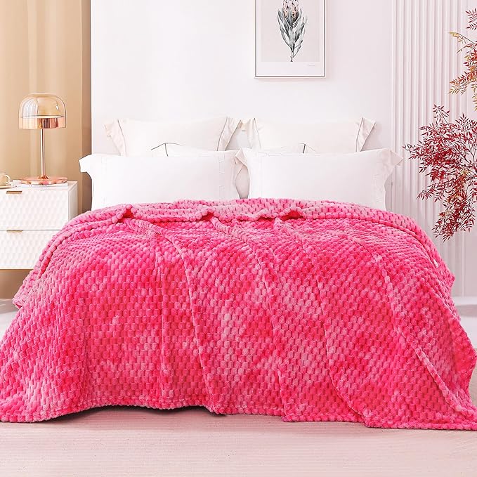 90x104 Inches 3D Clouds Stylish Jacquard Velvet Plush