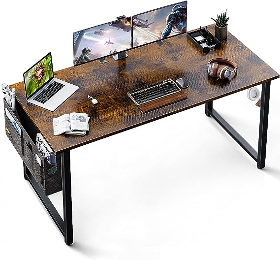 Computer Writing Desk 55 inch, Sturdy Home Office Table