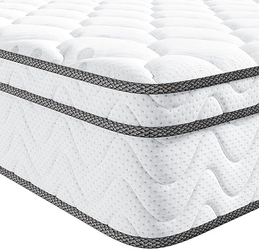 12 Inch Hybrid Queen Mattress in a Box, Queen Bed Mattress
