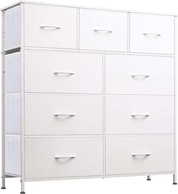 9-Drawer Dresser, Fabric Storage Tower for Bedroom, Hallway, Closet
