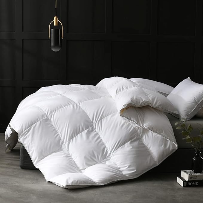 Lightweight King Size Feathers Down Comforter