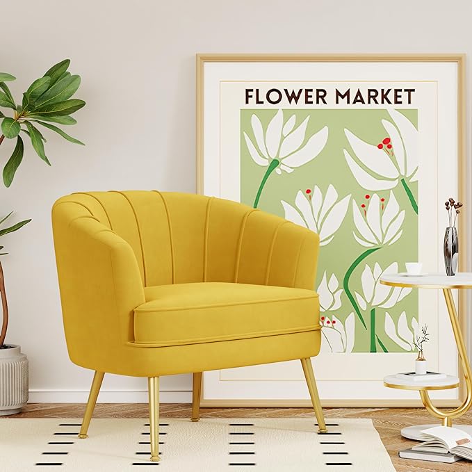 Bedroom Office Velvet Accent Chairs for Living Room