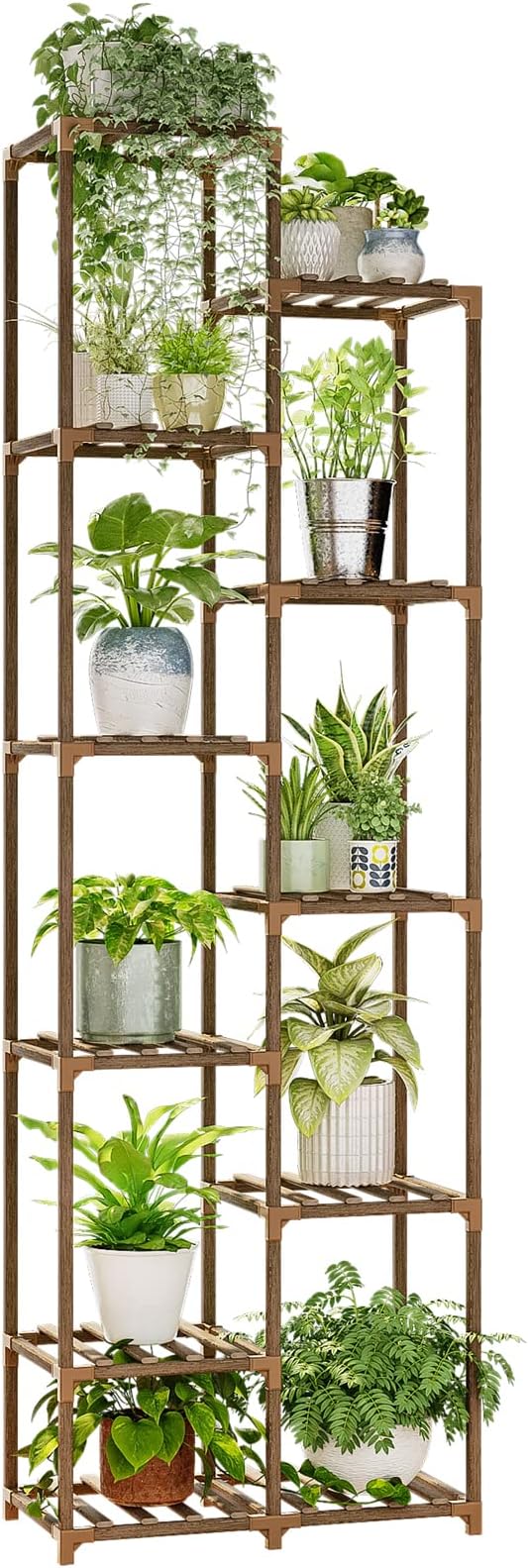 Tall Wooden Plant Stand – Multi-Tier Indoor & Outdoor Shelf for Multiple Plants