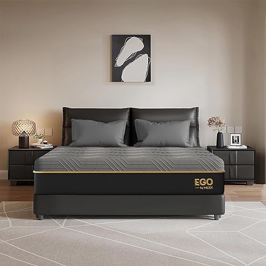 EGOHOME 12 Inch Queen Mattress, Copper Memory Foam Mattress