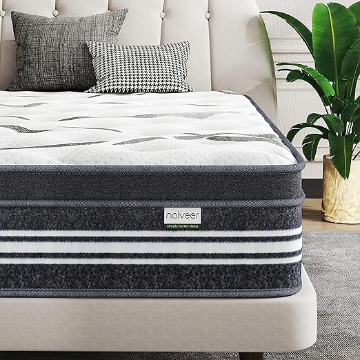 King Mattress 12 Inch, Memory Foam Hybrid Mattress