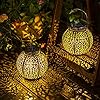 Solar Big Lantern Hanging Garden Lights Waterproof LED Table Lamp