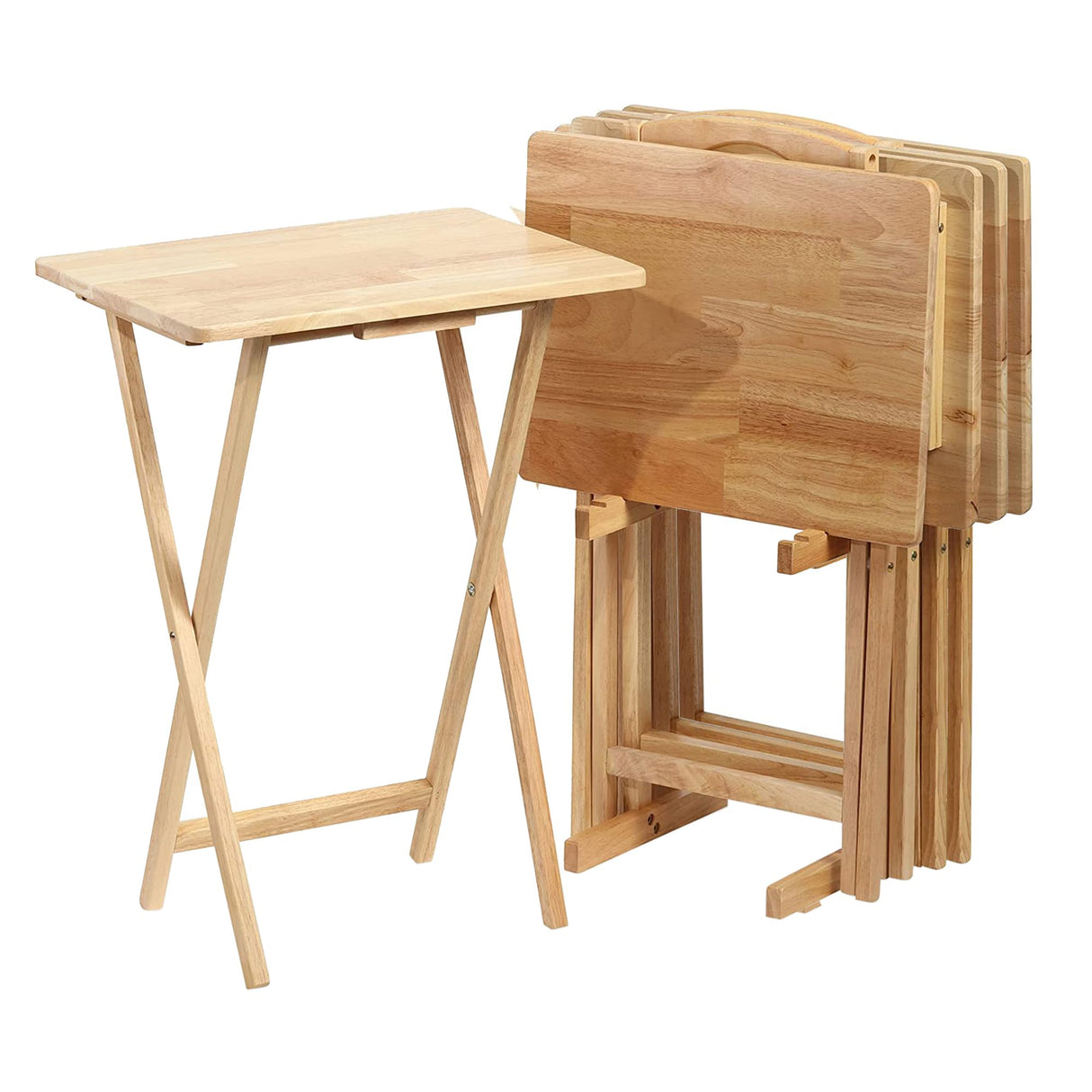 classicwood folding table in natural wood finish