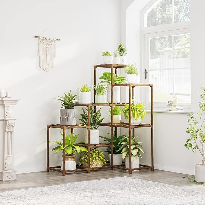 Bamworld 7-Tier Wooden Plant Stand