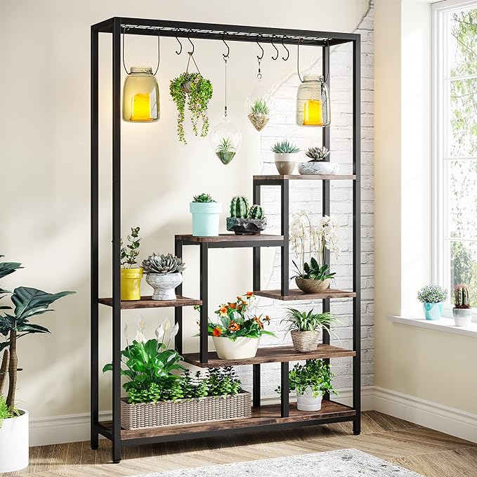Tribesigns 5-Tier Metal Plant Shelf