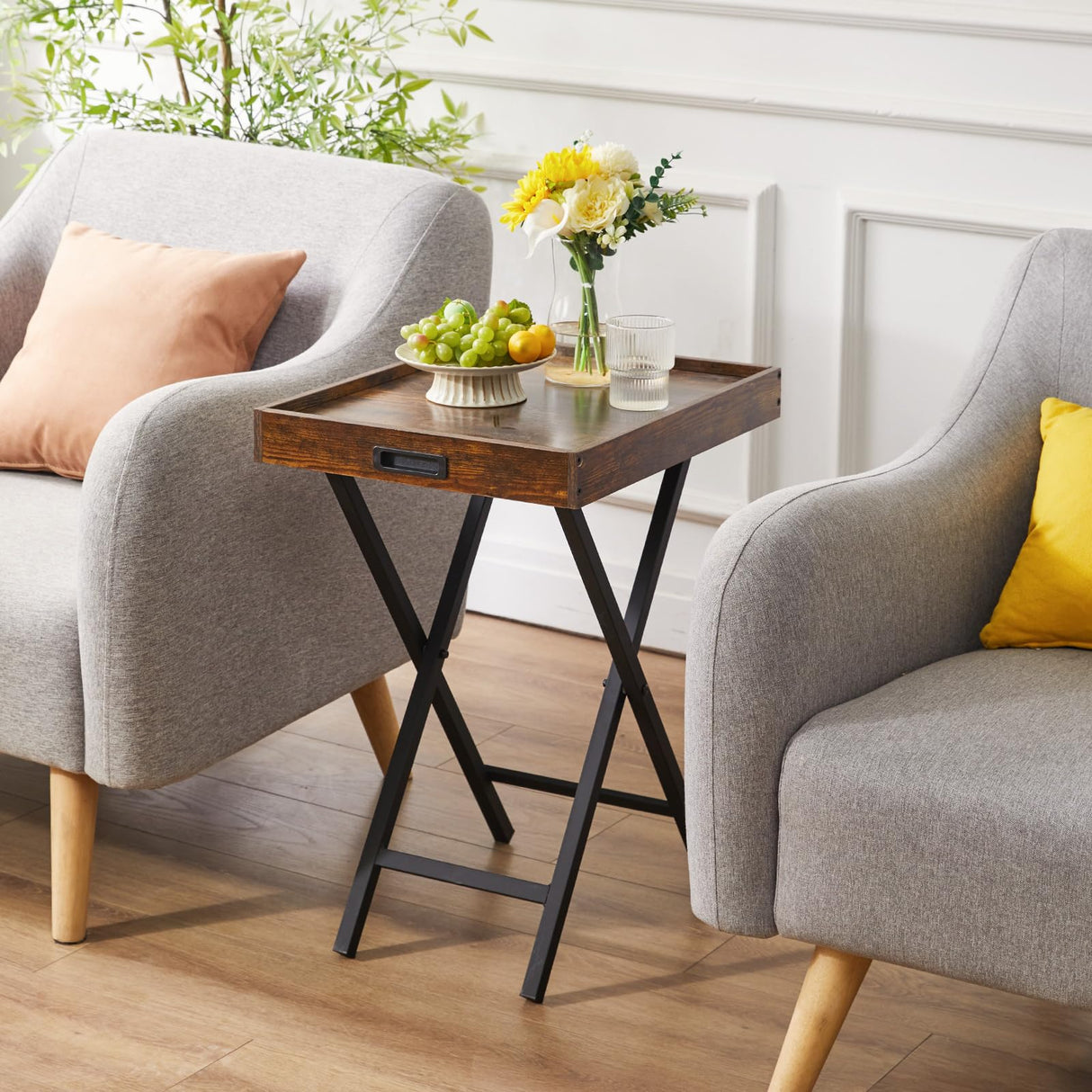 traynest-duo-rustic-folding-tv-tray-set