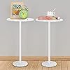 Round Table Set of 2 Small End Table for Small Spaces Round Coffee Table