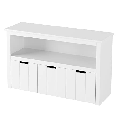 Toy Storage Cabinet with 3 Movable Drawers