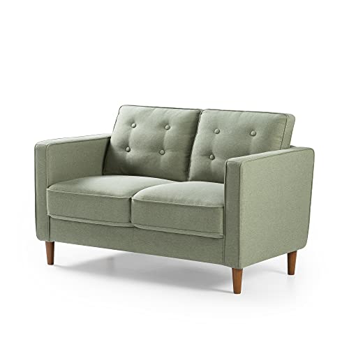 Lauren Loveseat / Button Tufted Cushions / Easy, Tool-Free Assembly, Pear Green