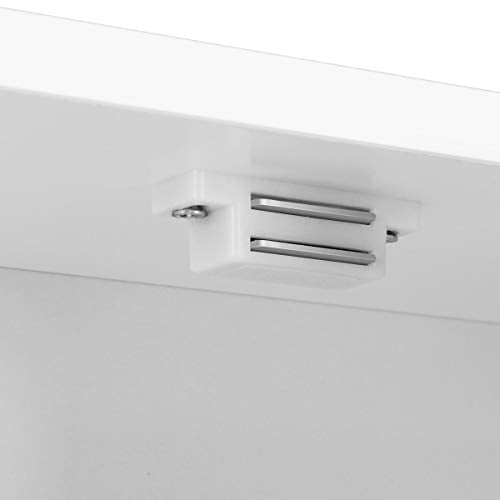 Wall Mount Medicine Cabinet with Double Mirror Doors and Adjustable Shelf for Laundry