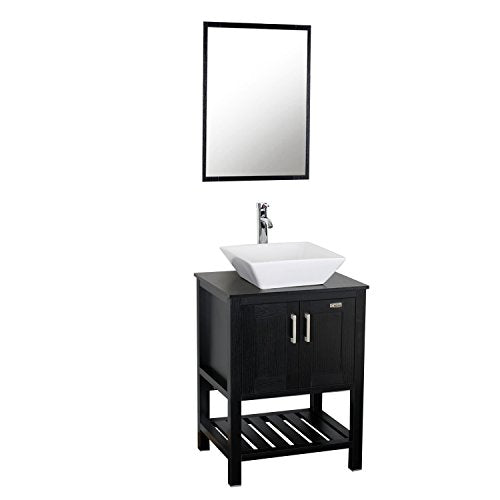 24 inch Modern Bathroom Vanity Units Cabinet and Sink Stand Pedestal