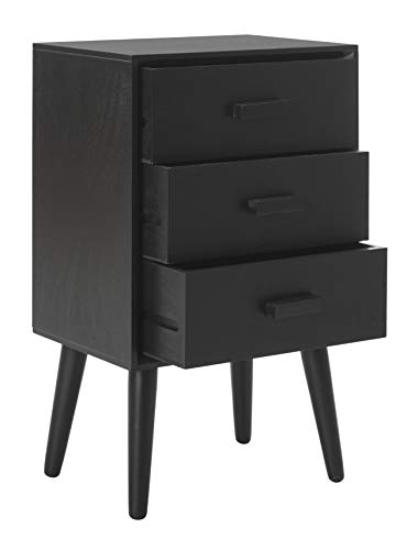 Home Pomona Modern Black 3-drawer Chest