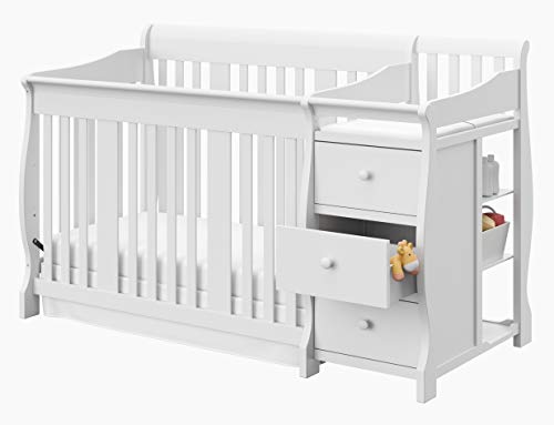 Portofino Convertible Crib and Changer - White