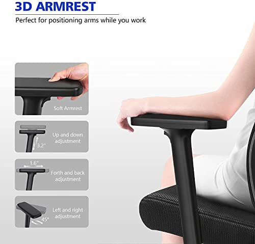 Ergonomic Office Chair Computer Desk Chairs - Mesh Home Office Desk Chairs
