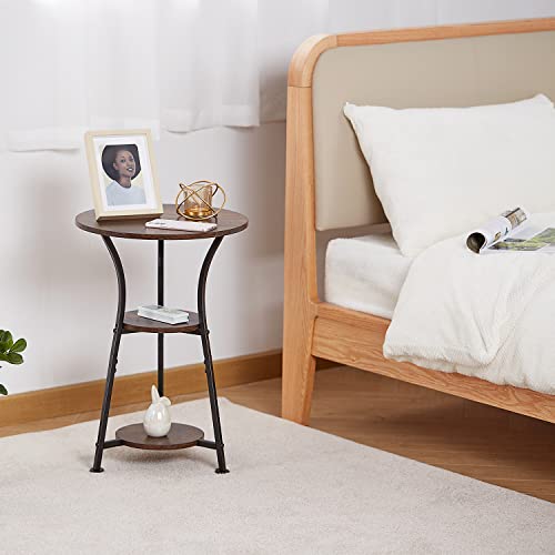 Small Round End Table for Narrow and Small Space