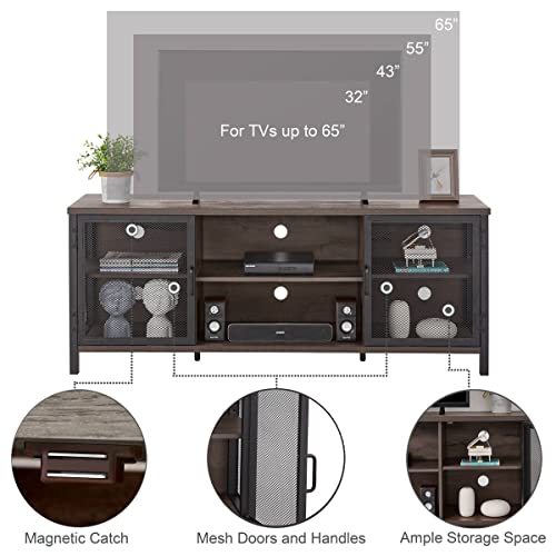 Industrial Entertainment Center for TVs up to 65 Inch