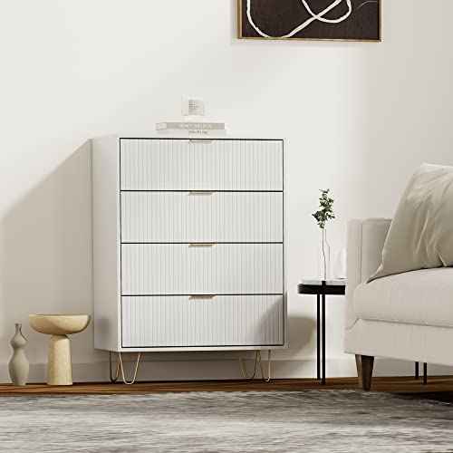 4 Drawer Dresser, Drawer Chest, Tall Storage Dresser Chest