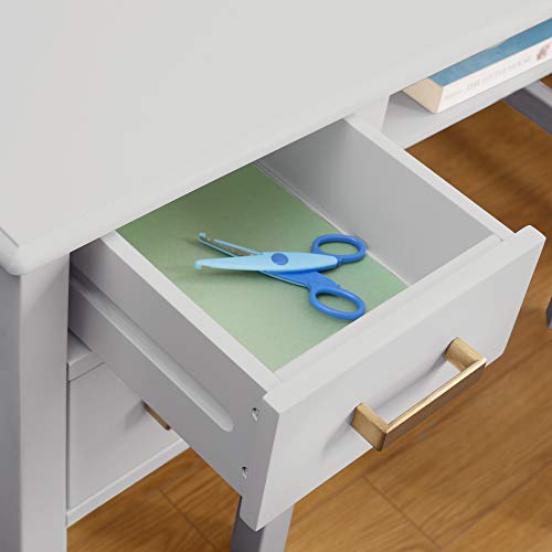 Taiga Desk, Hutch and Chair - Gray