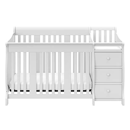 Portofino Convertible Crib and Changer - White