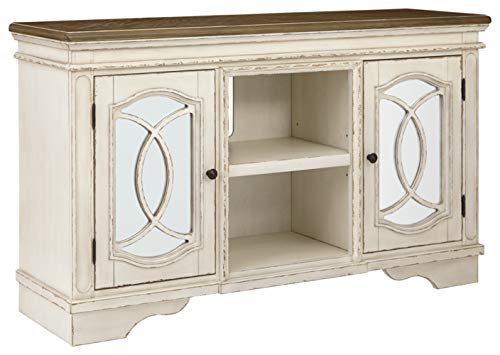 Realyn French Country Two-Tone TV Stand, Fits TVs up to 60"