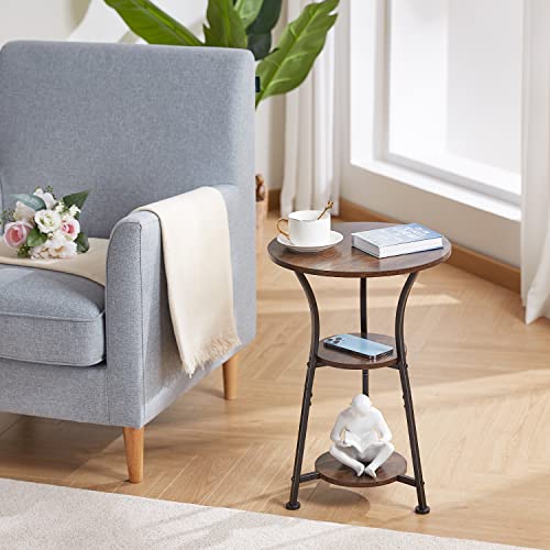 Small Round End Table for Narrow and Small Space