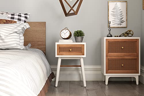 COZAYH Fully-Assembled Modern Farmhouse Clean-Lined Nightstand