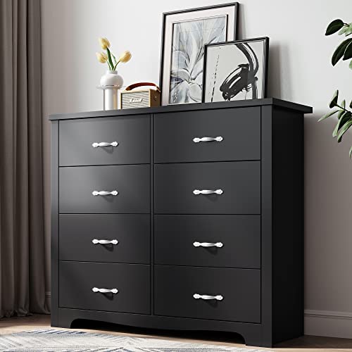 8 Drawer Dresser, Black Dresser