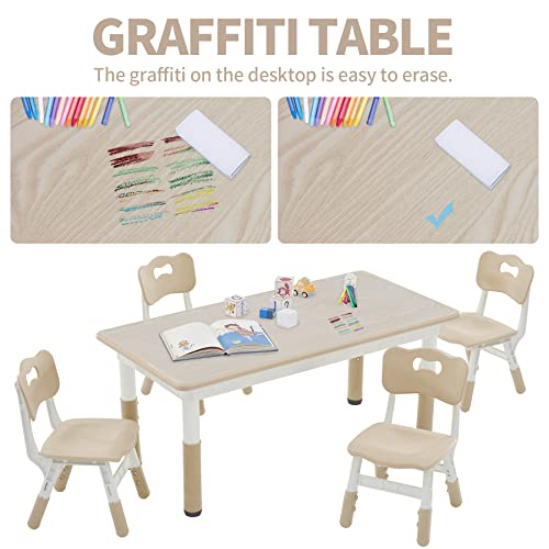 Toddler Table and Chairs Set for 4