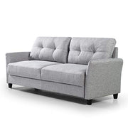 Ricardo Sofa Couch / Tufted Cushions / Easy, Tool-Free Assembly, Soft Grey