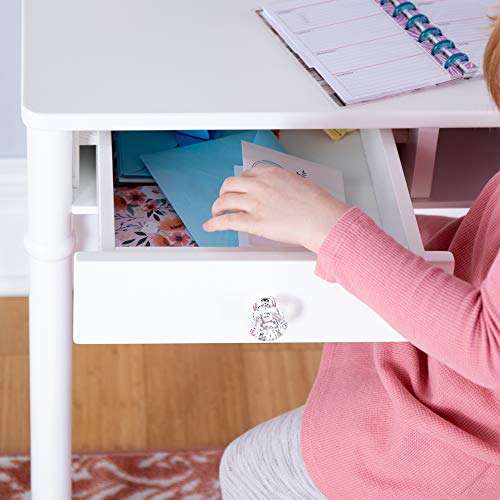 Dahlia Desk and Chair Set - White