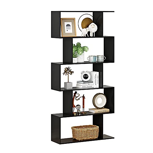 5-Tier Geometric Bookshelf