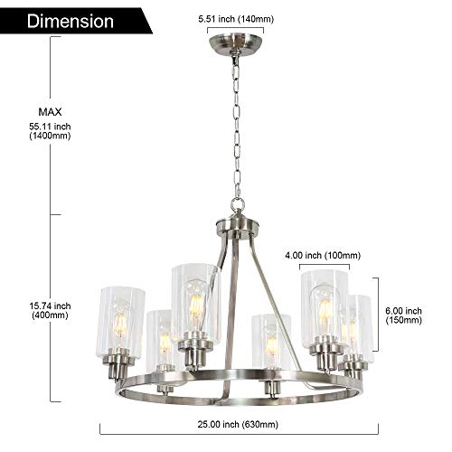 6 Lights Round Chandelier