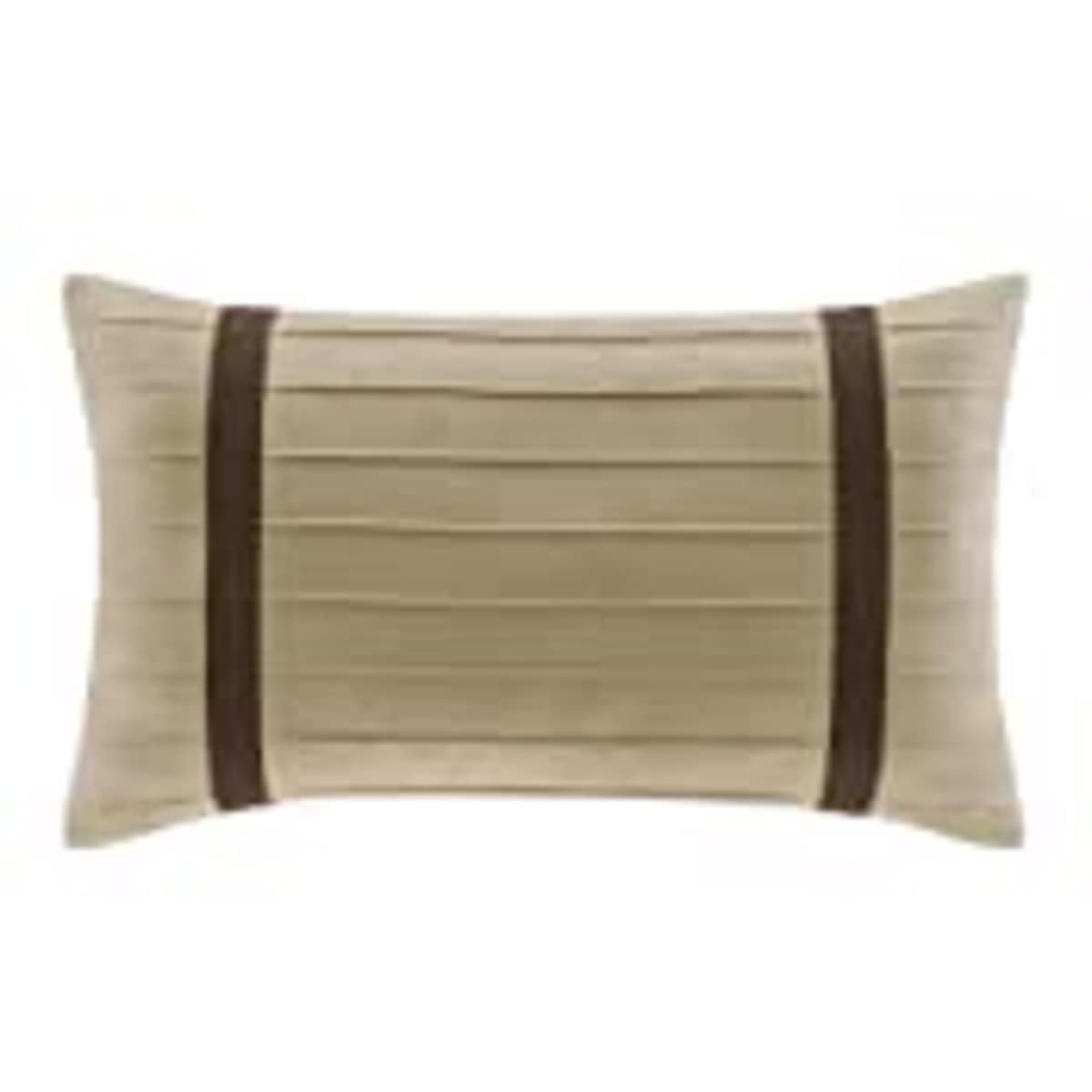 Palmer Comforter Set-Luxury Faux Suede Design, Striped Accent, All Season Down Alternative Bedding