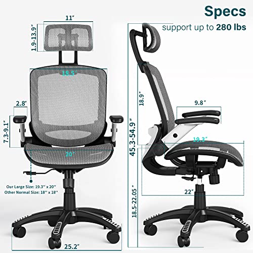 Ergonomic Mesh Office Chair, High Back Desk Chair