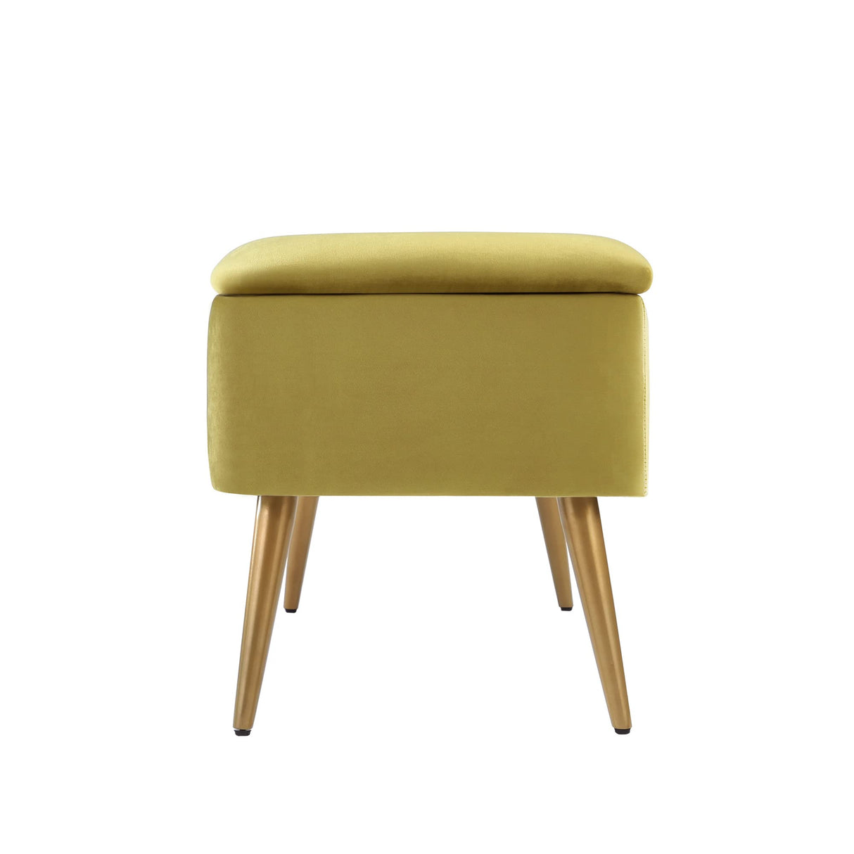 Upholstered Bench, 42" W, Avocado Green