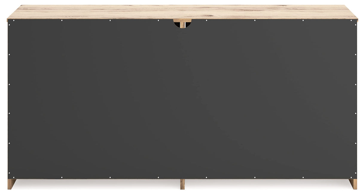 Larstin Rustic 6 Smooth-Gliding Drawer Dresser, Brown