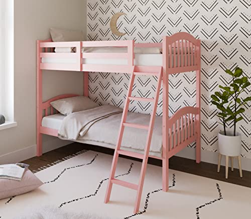 Long Horn Solid Hardwood Twin Bunk Bed