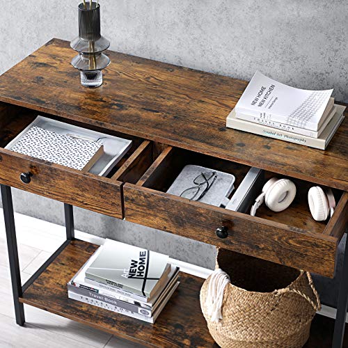 Console Table, Entrance Table, Sofa Table with 2 Drawers