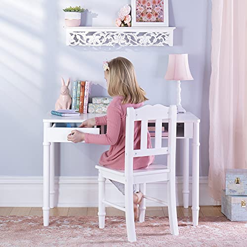 Dahlia Desk and Chair Set - White