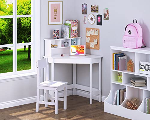 Kids Desk,Wooden Study Desk with Chair for Children