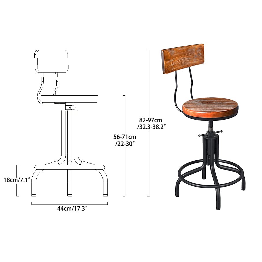 3 Piece Pub Dining Set, Modern Round bar Table and Stools for 2