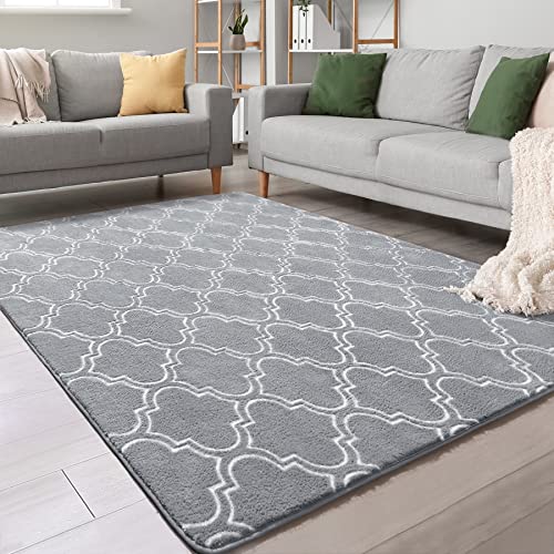 Shag Geometric Modern Area Rug
