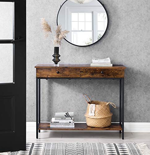 Console Table, Entrance Table, Sofa Table with 2 Drawers